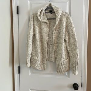 Eileen Fisher hooded zippered sweater with two pockets